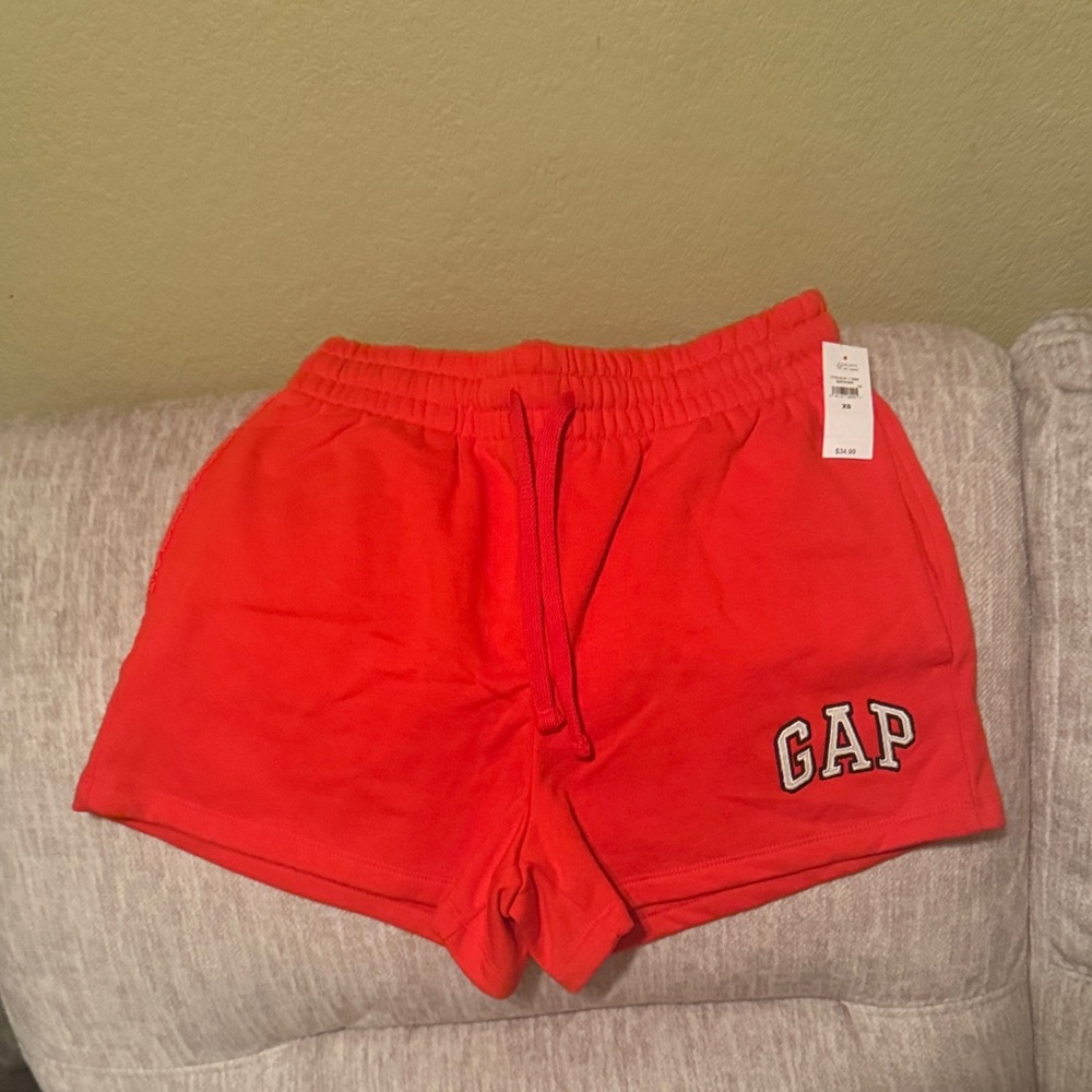 GAP Women's Bold Red Athletic Shorts